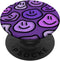 Aesthetic Lavender Purple Liquid Swirl Dripping Smile Face PopSockets Standard PopGrip