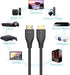 Keymox 8K HDMI Cable 6ft, HDMI 2.1, 48Gbps Ultra HD High Speed, Supports 4K@120Hz & 8K@60Hz, Compatible with Apple TV,