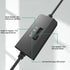 120mm 3-Degree Quiet Dual USB Fan Dual-Ball Bearings, with L/M/H Speed Controller High Airflow Cooling Fan for Receiver