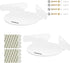 Acrylic Mini Circular Corner Shelf Mount for Security Cameras, Baby Monitors, Speakers, Plants, Easy to Install,