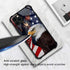 ZHEGAILIAN American Eagle Case for iPhone 13, Anti-Scratch Organic Glass Case for Boys Men, Pattern Design
