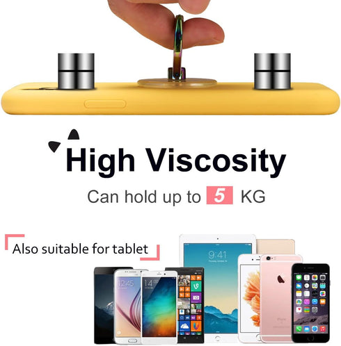 EI Sonador (2 Cat Phone Ring Holder Grip- Transparent Cell Phone Ring Stand Holder Clear Kickstand Finger Grip