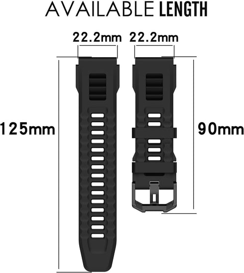 Soft Silicone Replacement Band for Amazfit T-Rex Ultra, Band for Amazfit T-Rex Ultra Smartwatch (No Tracker,