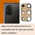 2pcs Rear Camera Glass Lens Replacement with Adhesive, Repair Toolkit & Back Camera Cover for Samsung S20 Plus
