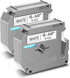 GREENCYCLE 2 Pack Compatible for Brother P Touch M Tape M231, 12mm, Black on White Label Refills