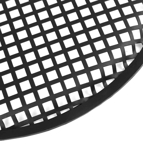X AUTOHAUX 2pcs 12 Inch Black Car Audio Speaker Cover - Metal Mesh Subwoofer Grill Horn Guard