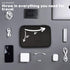 Travel Case Carry Pouch, Portable Waterproof Double Layers All-in-One Storage Bag for Power Bank USB Cable Mouse Cords