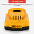 20V 2000mAh Replacement Battery for DEWALT Electric Garden Tools, Compatible with Original Charger