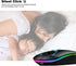 Wireless Bluetooth Mouse, LED Rechargeable Silent Slim Laptop Mouse, Dual Mode (BT5.2/3.0 & USB Receiver), Portable,