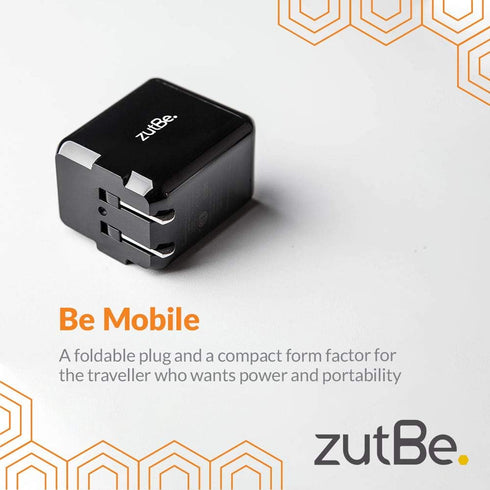 Dual Port USB-A Foldable 30W, 2.4A Fast Plug, 1 Quick Charge QC 3.0 Wall Charger for iPhone and iPad