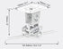 QualGear PRB-717-Wht Ceiling Mount Projector Accessory
