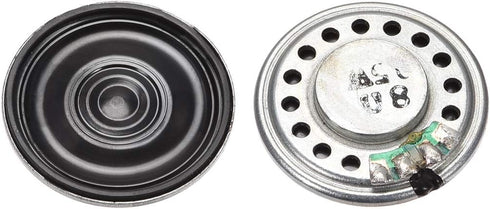 uxcell 0.5W 8 Ohm DIY Magnetic Speaker, 28mm Round Shape Replacement Loudspeaker 2pcs
