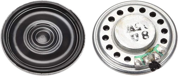 uxcell 0.5W 8 Ohm DIY Magnetic Speaker, 28mm Round Shape Replacement Loudspeaker 2pcs