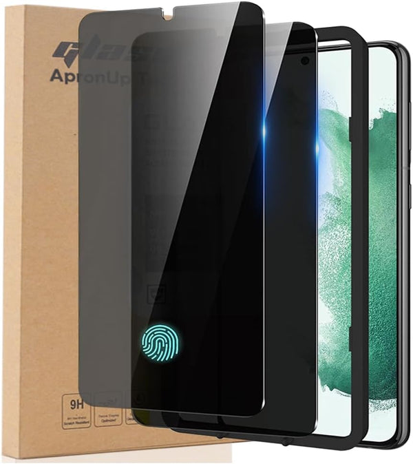 Privacy Screen Protector for Samsung Galaxy S24 Plus 6.7, Tempered Glass with Easy Installation Frame Tool