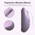 Cute Cat Wireless Silent Mouse, 2.4GHz USB Receiver, 3 Adjustable DPI, Compatible with PC, Laptop, Notebook - Purple
