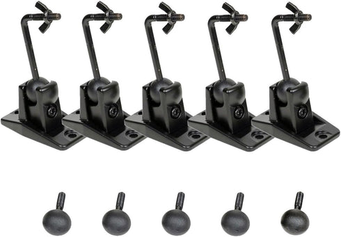 VideoSecu 5 Black Universal Satellite and Audio Speaker Mount Bracket for Wall or Ceiling