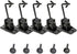 VideoSecu 5 Black Universal Satellite and Audio Speaker Mount Bracket for Wall or Ceiling