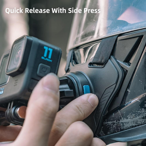 SUREWO Magnetic Quick Release Motorcycle Helmet Chin Strap Mount for GoPro Hero and DJI Osmo Action
