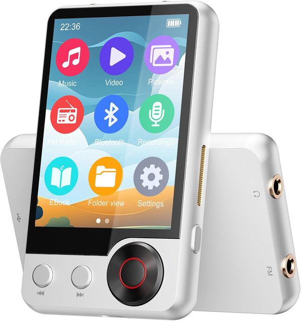 joliker 128GB MP3 Player with Boosted Bluetooth 5.3, Music Player Features HD Speaker,