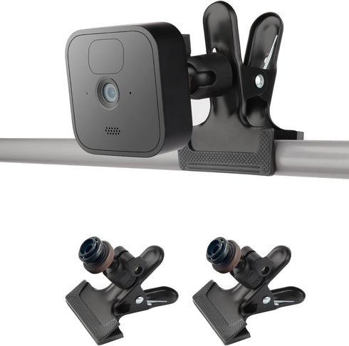 iTODOS 2 Pack Clip Clamp Mount for Blink Outdoor 4 (4th Gen)/(3rd Gen)/Blink XT/XT2/Blink Mini, Metal Clip Clamp