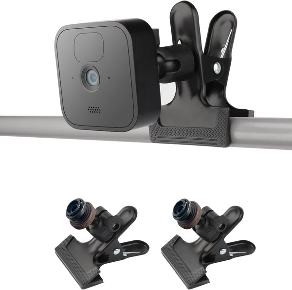 iTODOS 2 Pack Clip Clamp Mount for Blink Outdoor 4 (4th Gen)/(3rd Gen)/Blink XT/XT2/Blink Mini, Metal Clip Clamp