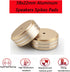 Tertullus 4 Pcs Aluminum HiFi Turntable Feet, Isolation Feet for Speakers, Spikes Audio Pads 58x22mm, Gold