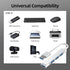 SHMVQ 3.0 4-Port USB Hub, USB Hub USB Splitter USB Expander for Laptop, Xbox, Flash Drive, HDD, Console, Printer