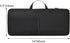Soft Carrying Case for Logitech K400 Plus Wireless Touch, Portable Protection Sleeve Pouch with Handle Strap, Black
