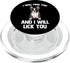 I Will Find You & I Will Lick You PopSockets MagSafe PopGrip for iPhone - Dog Owner Boston Terrier