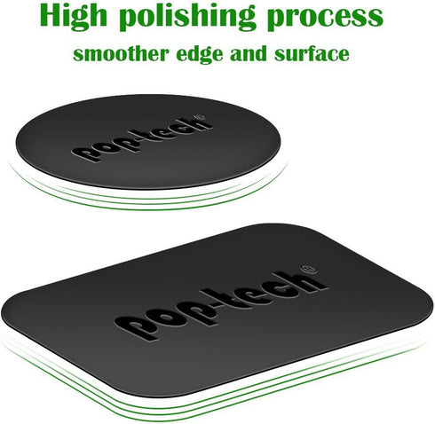 Metal Plate for Phone Magnet, 10 Pack Replacement Magnet Disc with Adhesive Backing