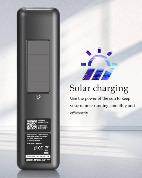 ????????-???????????? ?????????????? Solar Voice Remote Control for Samsung TV, Compatible with BN59-01432A