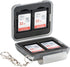 PROfezzion Water-Resistant SD Card Holder Case, Grey Portable 12 Slots for 8 Micro SD & 4 SD/SDXC Cards