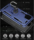 Samsung Galaxy A12 Phone Case (Blue) - Military Grade 16ft Drop Tested with HD Screen Protector & Ring Shockproof Case