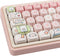 Hyekit PBT Keycaps, 145 Keys, Pink Pig Keycaps, Dye-Sublimation, MOA Profile Custom Keycaps for Cherry Gateron MX