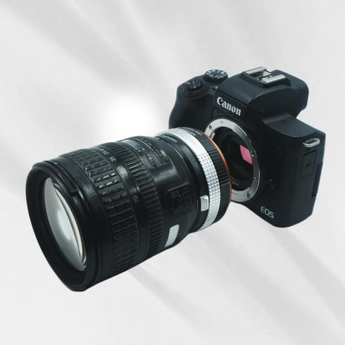 Lens Mount Adapter with Aperture Control Ring for Nikon G F AI AIS D AFS Lens to Canon EF-M (EOS M) Camera