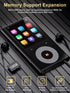 CCHKFEI 64GB MP3 2.4" MP3 MP3 128GB Player with Bluetooth Screen Hi-Fi Lossless Sound Bluetooth Player Built-in Speaker