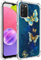 Galaxy A03S Case, Slim Flexible TPU Shock Absorption Rubber Soft Silicone Cover for Girls (Butterfly)
