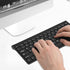 Mini Wired Keyboard and Mouse Set, Compact Size, USB Keyboard Optical Mouse Combo, Black