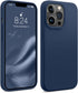 AOTESIER iPhone 13 Pro Case, Navy Blue, Military Shockproof Liquid Silicone with Soft Anti-Scratch Microfiber Lining