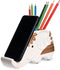 Elephant Phone Stand and Desk Organizer Multi-Purpose Ceramic Holder for Smartphone, Pens,