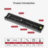 koolehaoda 180mm Quick Release Plate Rail Nodal Slide Dual Dovetail Plate with Bubble Level