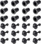 uxcell Speaker Small Peg Kit Guides, 25.5mm Black Diameter, 6mm, 12 Pairs