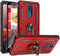 TJS Phone Case Compatible with LG K40/K12 Plus/X4/Solo LTE/Harmony 3/Xpression Plus 2 with Tempered Glass Protector