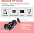 Mini Magic Arm with Double Ball Head & 1/4" Screw - 2 Pack for Camera Cage, Clamp, Action Cameras, LED Light