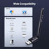 UGREEN Bluetooth 5.3 Adapter for PC, Long Range USB Dongle, Wireless Transmitter Receiver for Mouse, Keyboard,