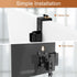 JOY worker Height Adjustable Cubicle Monitor Mount, 13"-34" Hanger, VESA 75*75/100*100mm, Black, Holds Up to 17.6 lbs
