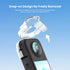 LICHIFIT Transparent PC Lens Cap for Insta360 X3 Panoramic Camera Lens Protective Frame Cover Accessories Guard