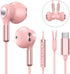 USB C Headphones for Samsung Galaxy S23 Ultra S22 S21 FE S20 A54 A53 USB C Earphones with Microphone in-Ear Headphones Wired Earbuds USB Type C Earphones for iPhone 15 Pro Max iPad Plus Pixel 8 7 6a 5