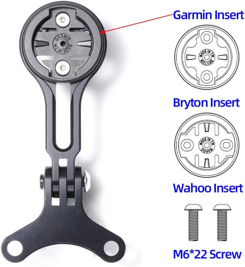 Out Front Bike Stem Handlebar Combo Mount for Garmin Wahoo Bryton Rider Stages Dash Compatible with Cannondale Systemsix