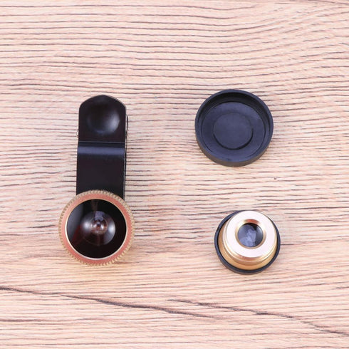 ibasenice 3 1 in Phone Camera Lens Kit Clip-on Wide Angle Macro Fisheye Lens for Smartphones Compatible with iPhone